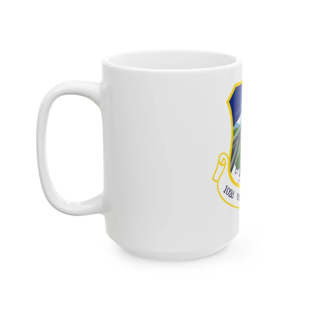 1014px 102nd Intelligence Wing emblem (U.S. Air Force) White Coffee Mug-Go Mug Yourself