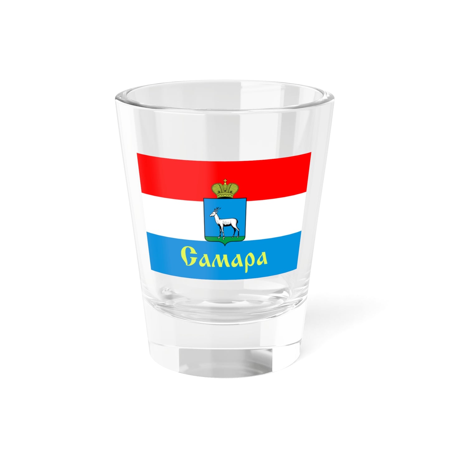 Flag of Samara Russia - Shot Glass 1.5oz