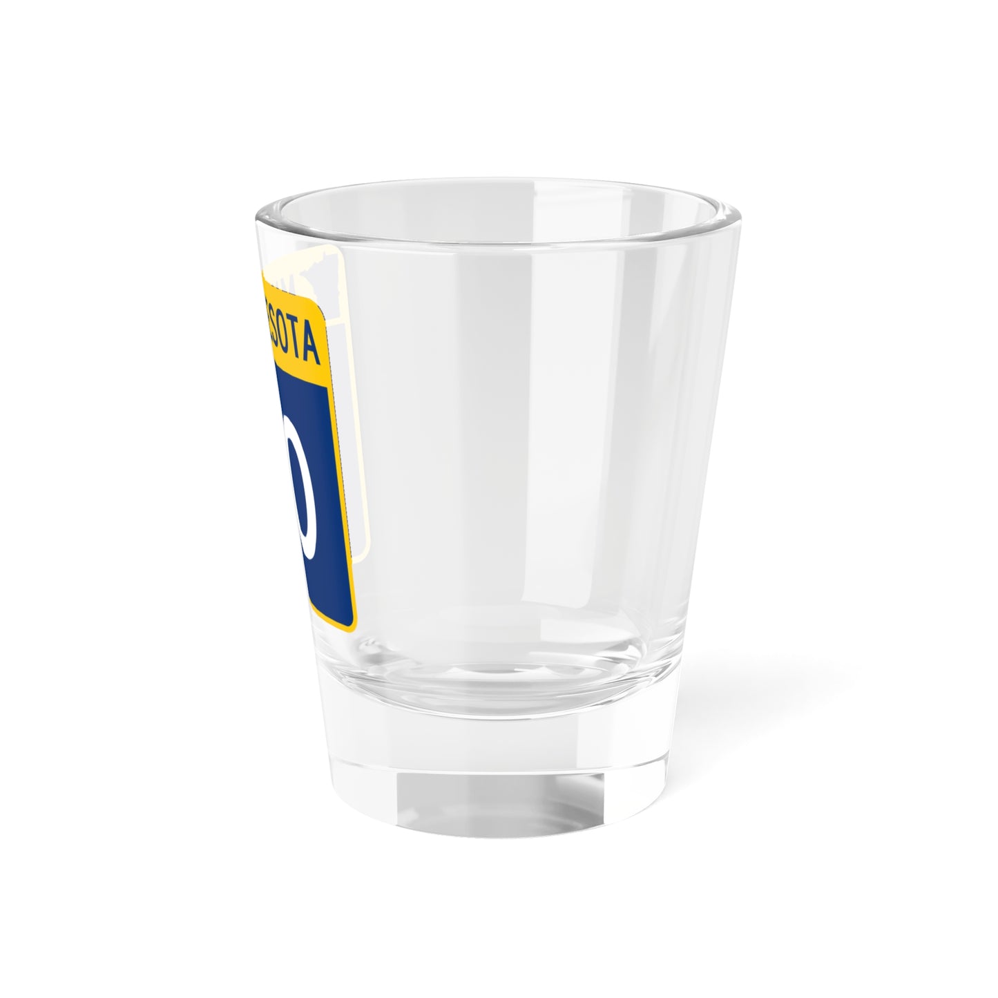 MN-00 template (Minnesota) (Road Sign) Shot Glass 1.5oz