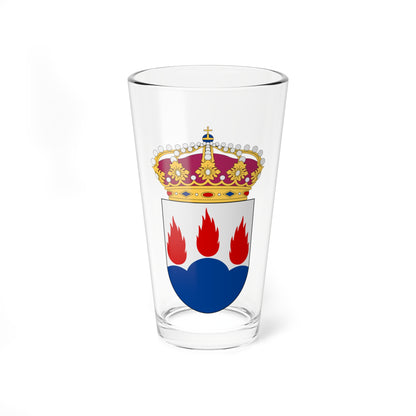 Västmanland vapen med kunglig krona (Sweden) (Coat of Arms) Pint Glass 16oz