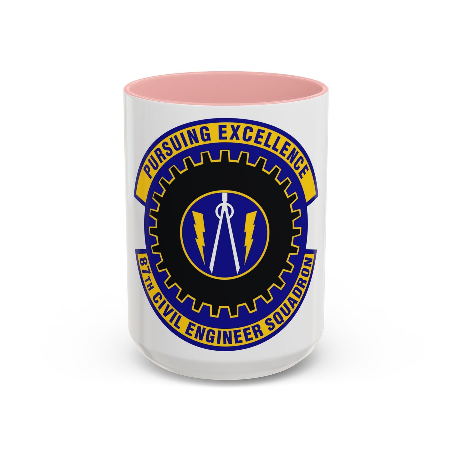 87th Civil Engineer Squadron (U.S. Air Force) Accent Coffee Mug