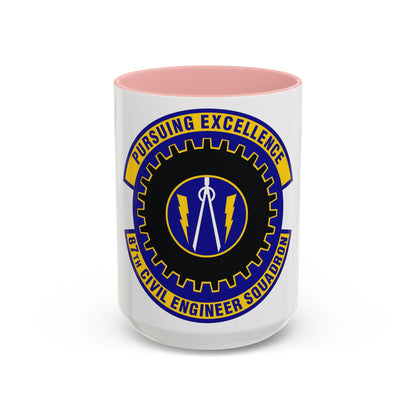 87th Civil Engineer Squadron (U.S. Air Force) Accent Coffee Mug