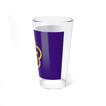 Flag of Kitakyushu Fukuoka gold version (Japan) Pint Glass 16oz