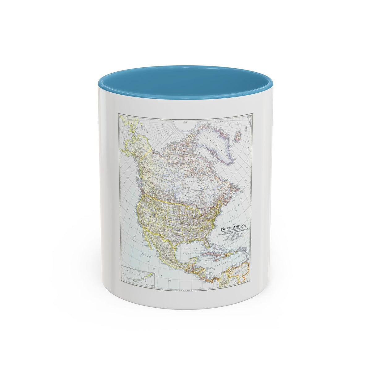 North America (1942) (Map) Accent Coffee Mug
