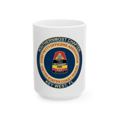 USCG CPOA Key West FL Southernmost Chapter (U.S. Coast Guard) White Coffee Mug