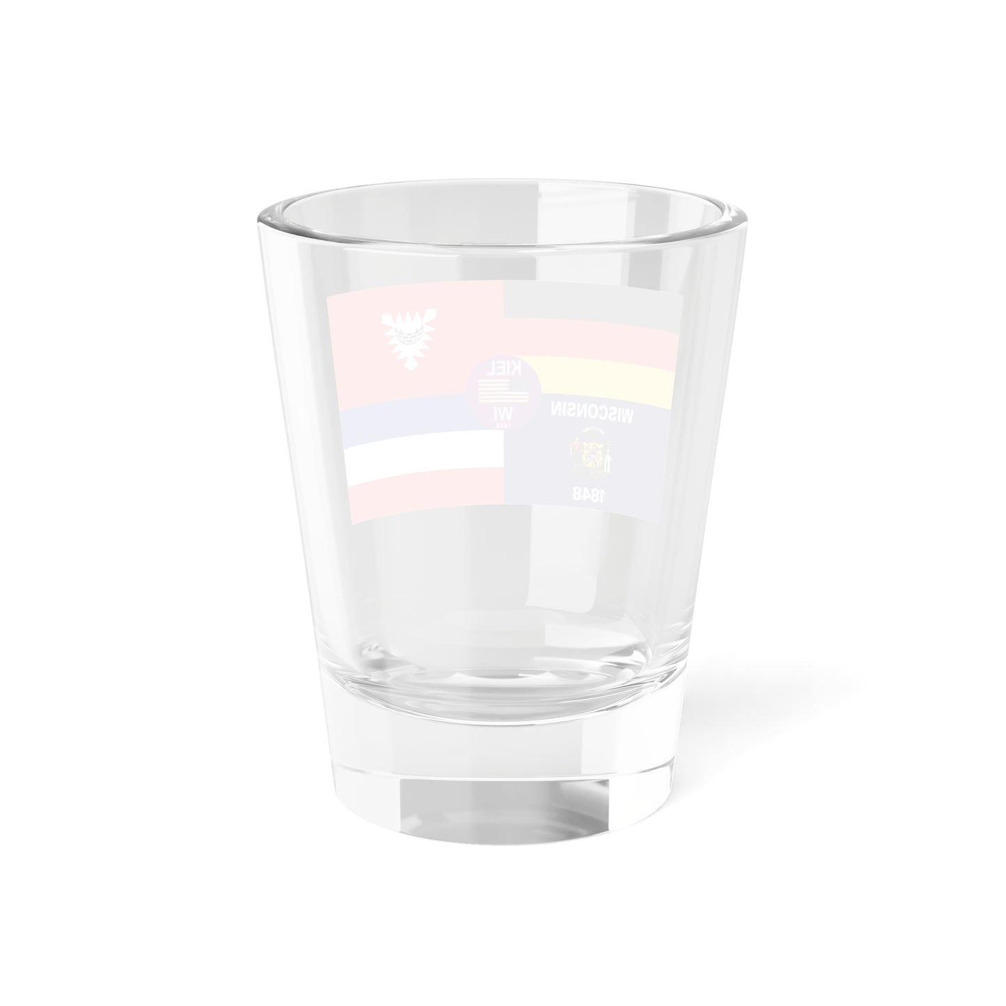 Flag of Kiel Wisconsin (United States) Shot Glass 1.5oz