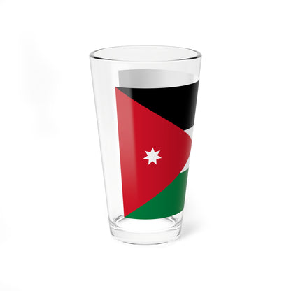 Flag of Jordan 3-2 (Jordan) Pint Glass 16oz