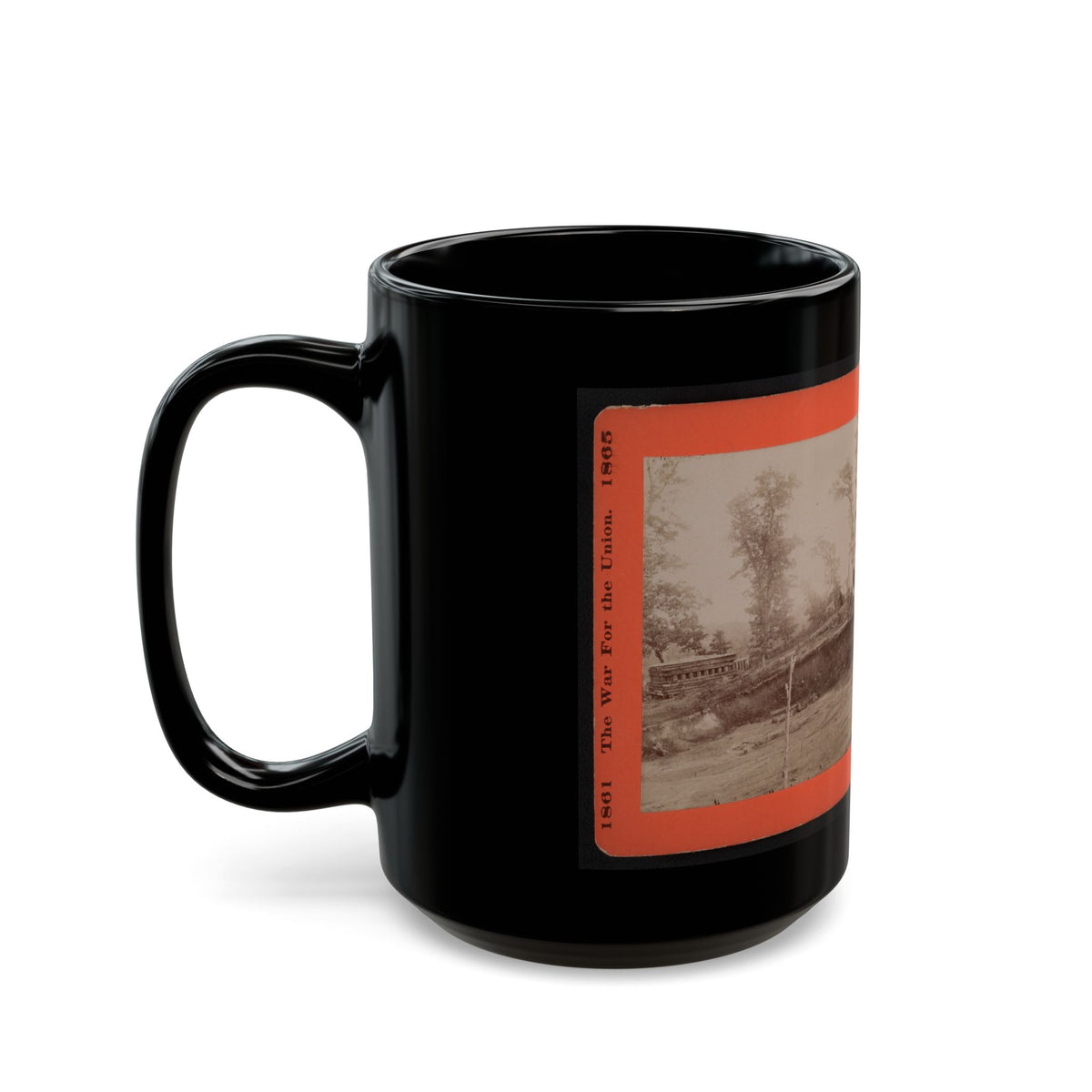 A Block House 001 (U.S. Civil War) Black Coffee Mug