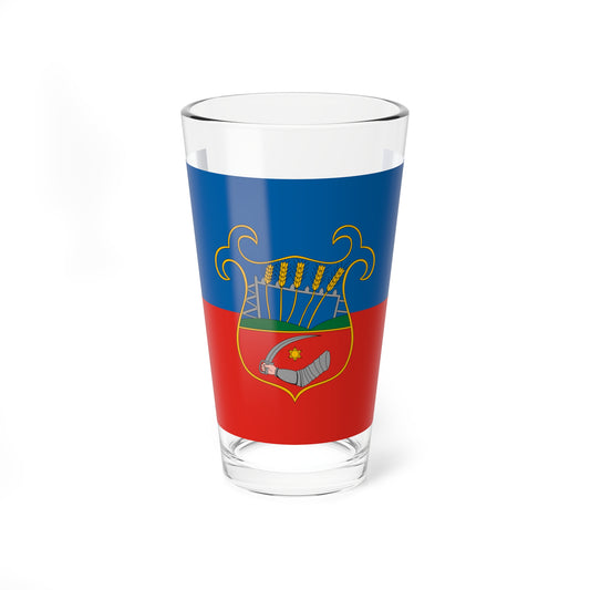 Flag of Szabadbattyan (Hungary) Pint Glass 16oz