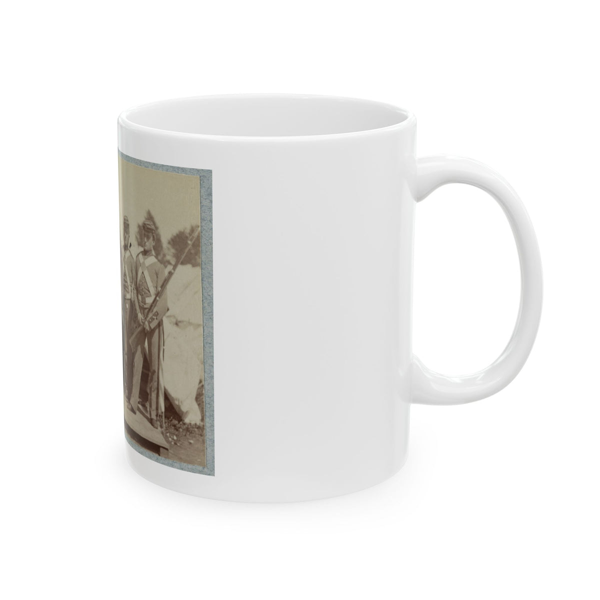 7th New York State Militia, Camp Cameron, D.C., 1861 029 (U.S. Civil War) White Coffee Mug