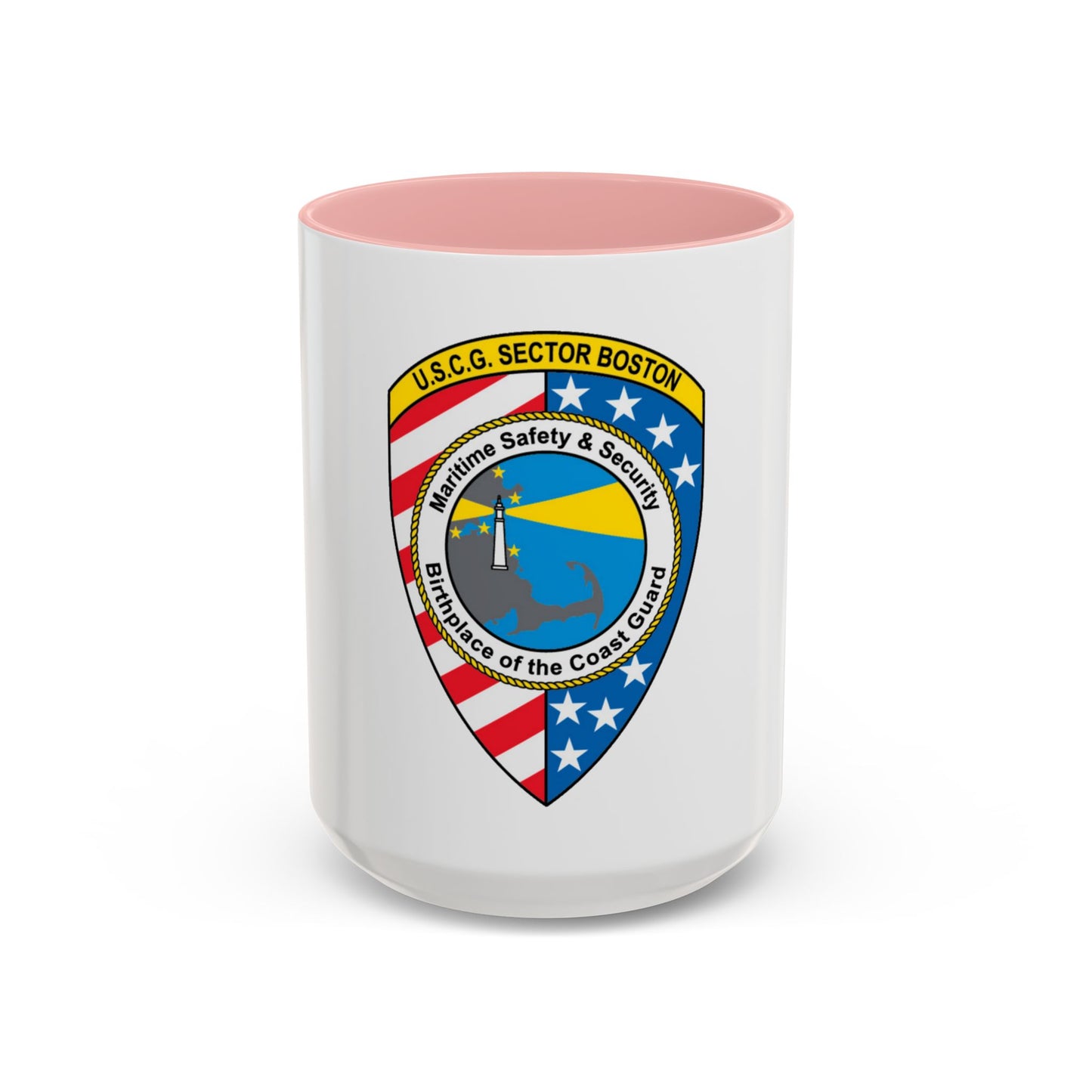 USCG Sector Boston (U.S. Coast Guard) Accent Coffee Mug