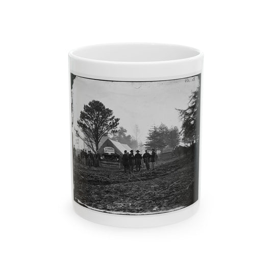 Brandy Station, Virginia. Tent Of A. Foulke, Sutler At Headquarters Of 1st Brigade, Horse Artillery (U.S. Civil War) White Coffee Mug