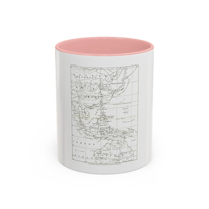 Philippines, The (1900) (Map) Accent Coffee Mug