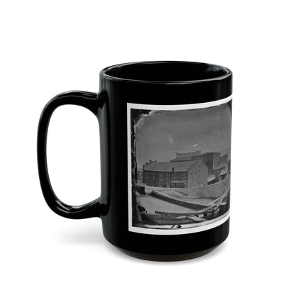 Richmond, Va. Haxall & Crenshaw's Flour Mill; Canal Lock In Foreground (U.S. Civil War) Black Coffee Mug