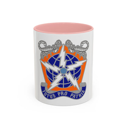 505 Signal Brigade 3 (U.S. Army) Accent Coffee Mug