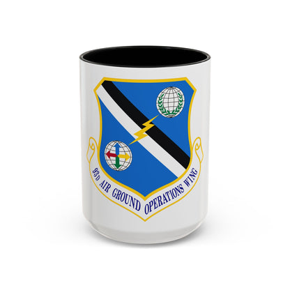 93d Air Ground Operations Wing Emblem (U.S. Air Force) Accent Coffee Mug