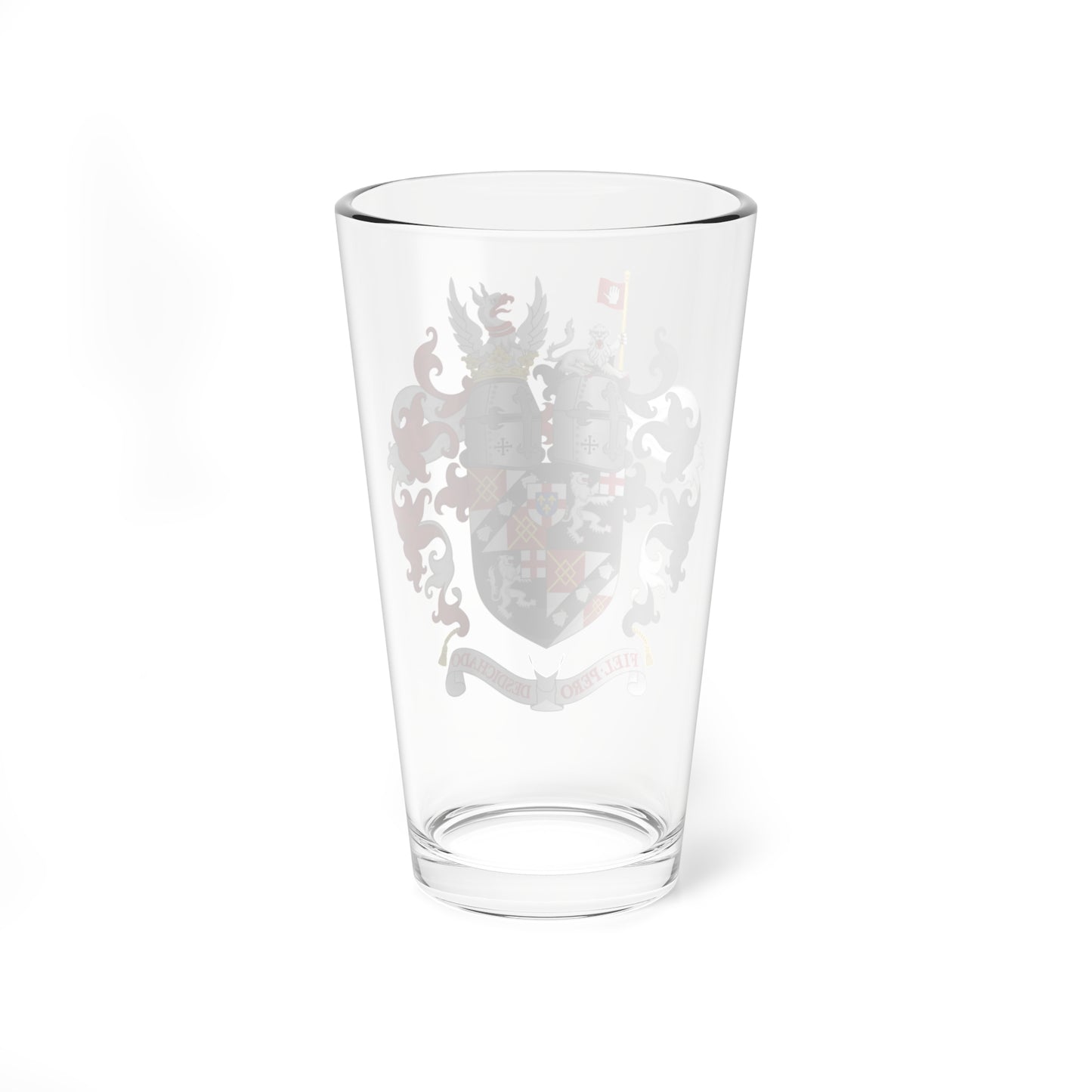 Coat of Arms of Winston Churchill as a Gentleman (United Kingdom) (Coat of Arms) Pint Glass 16oz
