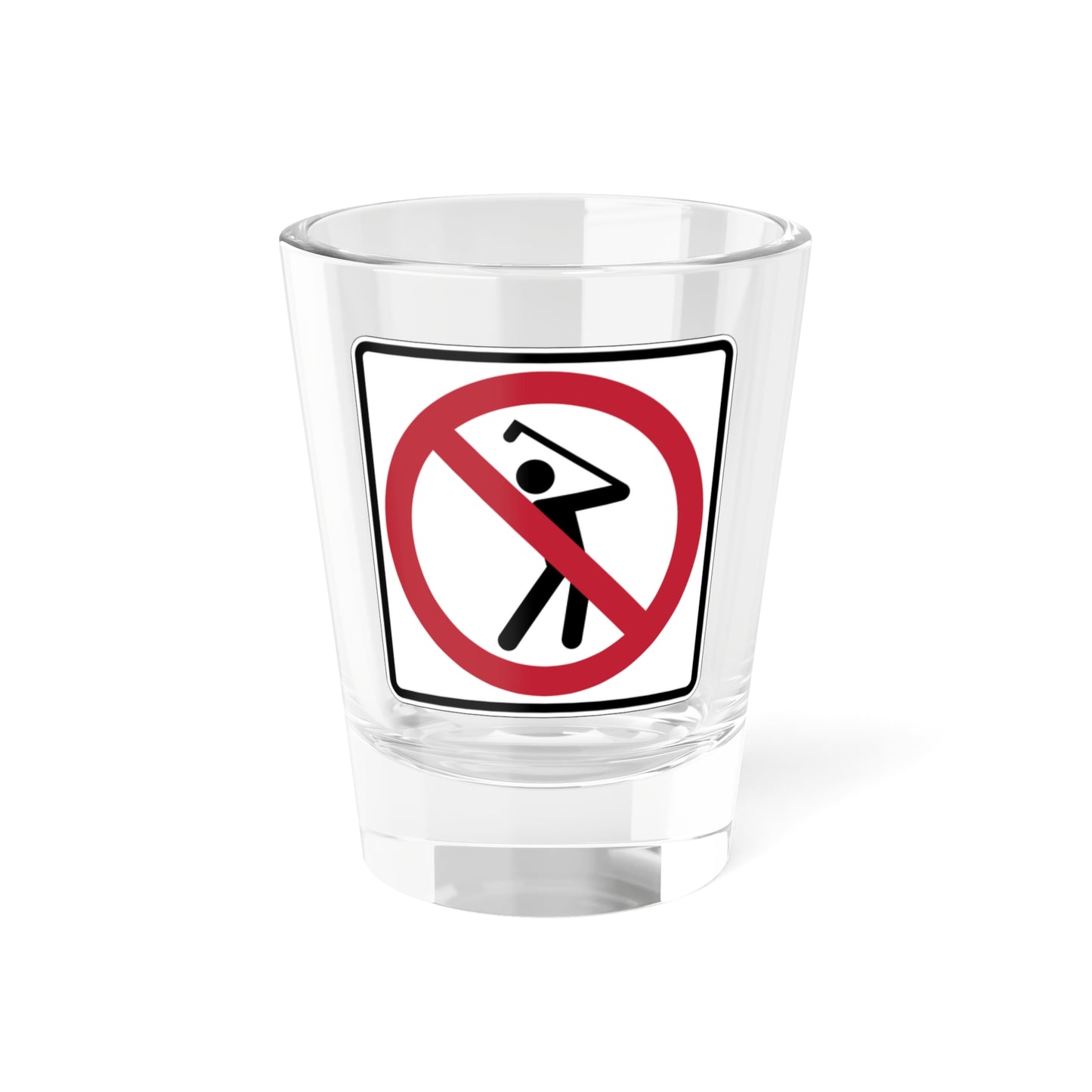 MUTCD-CA PS-128 (California) (Road Sign) Shot Glass 1.5oz
