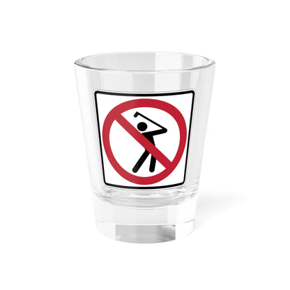 MUTCD-CA PS-128 (California) (Road Sign) Shot Glass 1.5oz