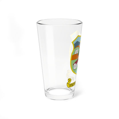 Coat of arms of Zelenikovo Municipality (North Macedonia) (Coat of Arms) Pint Glass 16oz