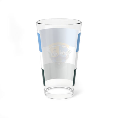 Bandera del Municipio Piritu Anzoategui (Venezuela) Pint Glass 16oz