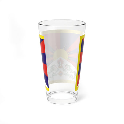 Flag of Tibet (China) Pint Glass 16oz