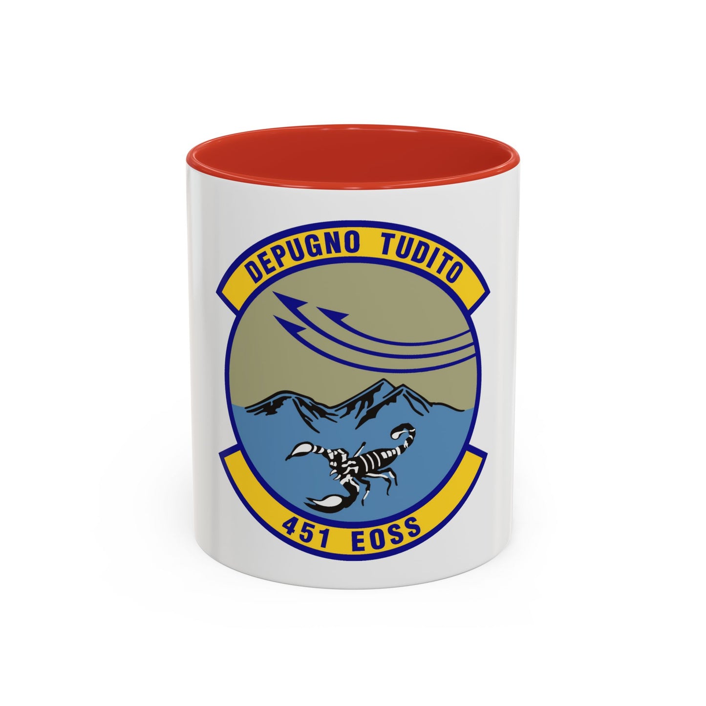 451st Expeditionary Operations Support Squadron (U.S. Air Force) Accent Coffee Mug