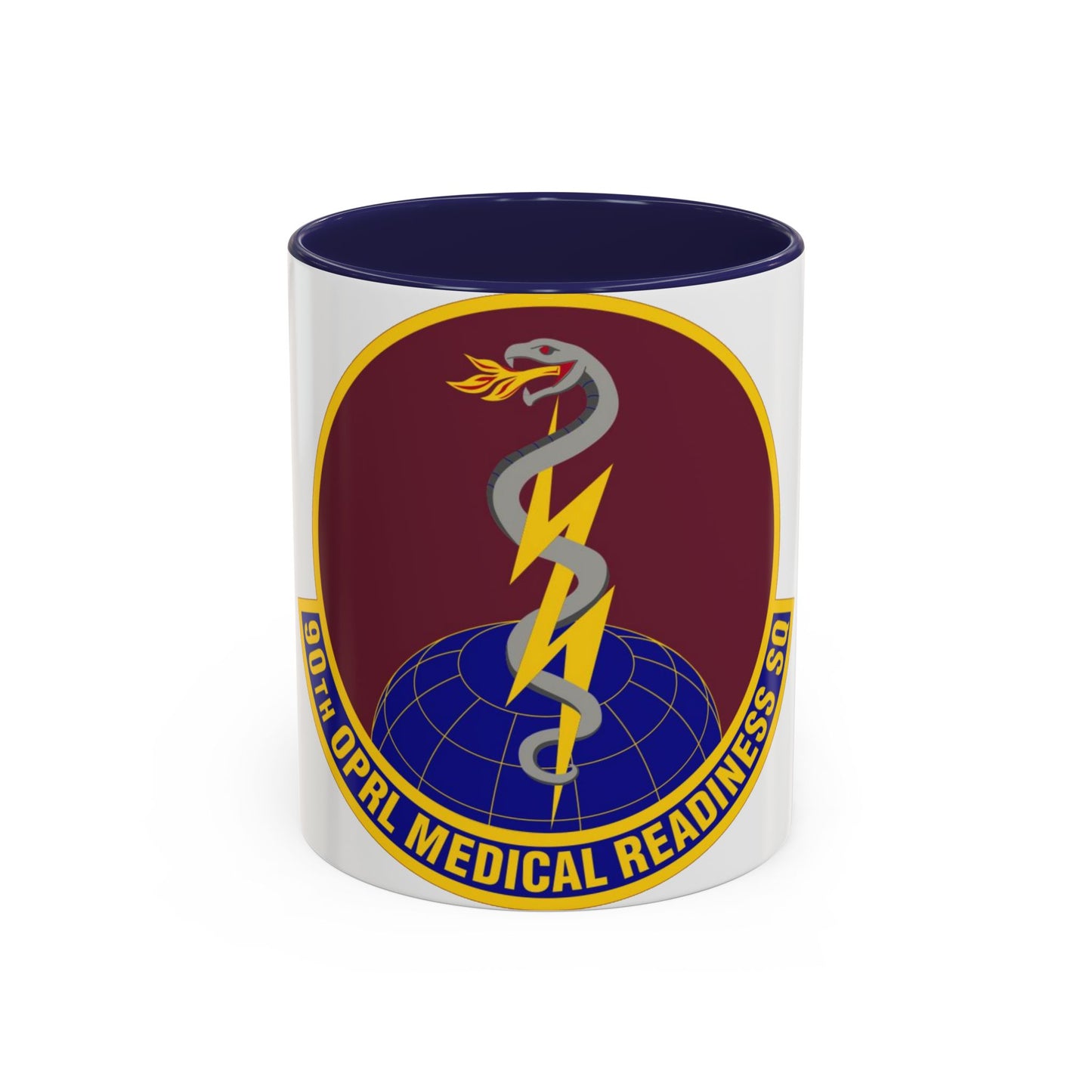 90 Operational Medical Readiness Squadron AFGSC (U.S. Air Force) Accent Coffee Mug