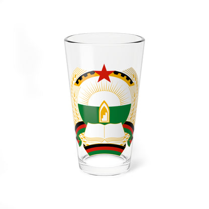 Emblem of Afghanistan 1980-1987 (Afghanistan) (Coat of Arms) Pint Glass 16oz