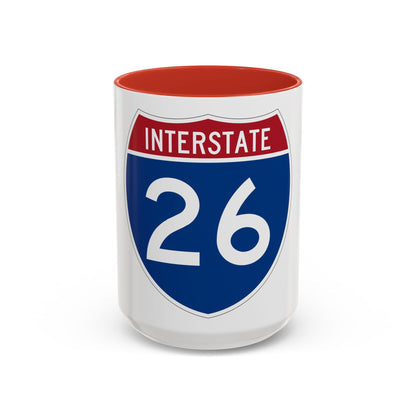 Interstate 26 (U.S. Highways) Accent Coffee Mug