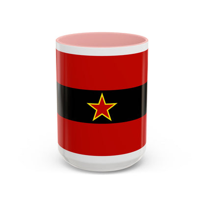 Civil Ensign of Albania 1945 to 1992 - Accent Coffee Mug