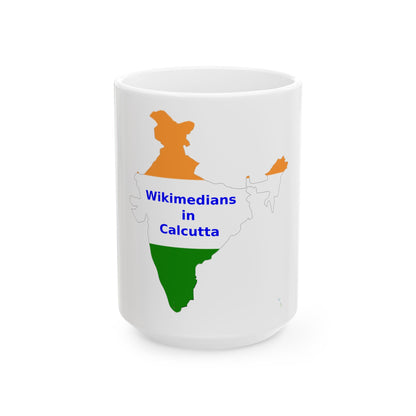 Wikimedians in Calcutta (India) White Coffee Mug