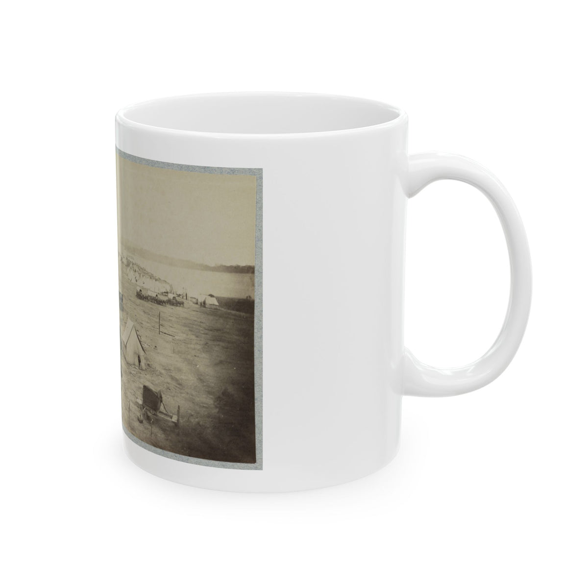 Belle Plain Landing, Va. 002 (U.S. Civil War) White Coffee Mug