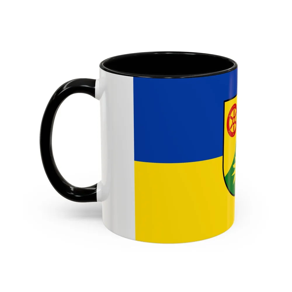 Flag of Donnersbergkreis Germany - Accent Coffee Mug-Go Mug Yourself