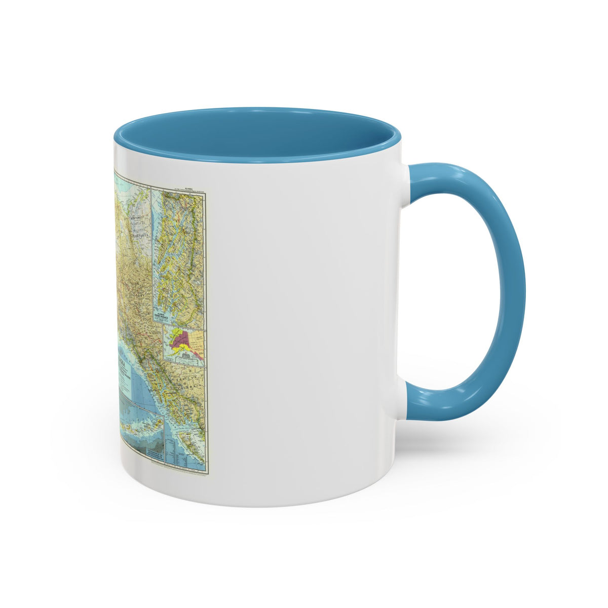 USA - Alaska (1956) (Map) Accent Coffee Mug