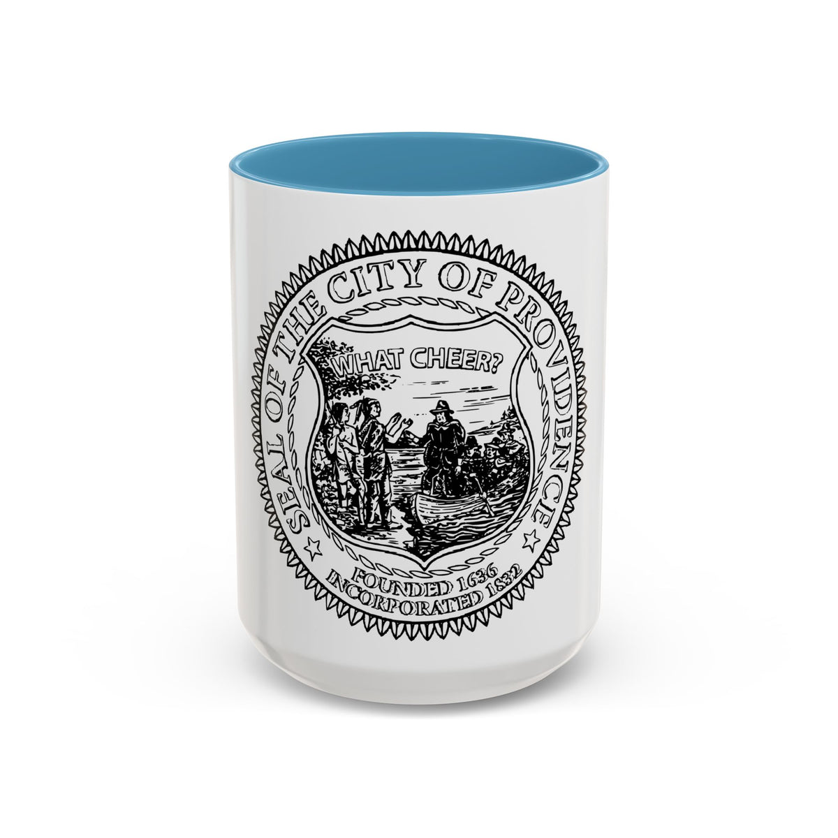 Seal of Providence Rhode Island - Accent Coffee Mug
