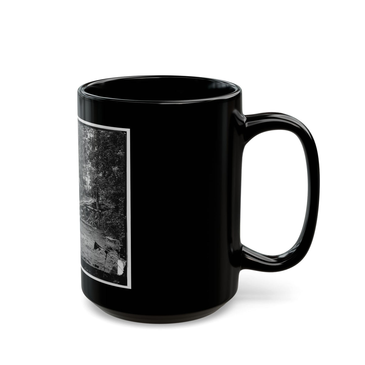 Chickahominy River, Va. Grapevine Bridge Built May 27-28, 1862, By The 5th New Hampshire Infantry Under Col. Edward E. Cross (U.S. Civil War) Black Coffee Mug