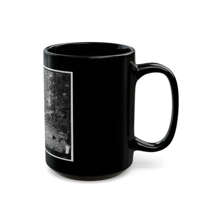 Chickahominy River, Va. Grapevine Bridge Built May 27-28, 1862, By The 5th New Hampshire Infantry Under Col. Edward E. Cross (U.S. Civil War) Black Coffee Mug
