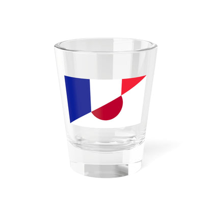Flag of France and Japan (France) Shot Glass 1.5oz