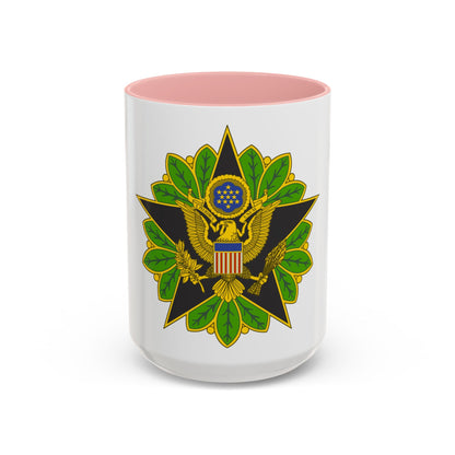 Staff Identification Badge (U.S. Army) Accent Coffee Mug