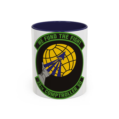 28th Comptroller Squadron (U.S. Air Force) Accent Coffee Mug