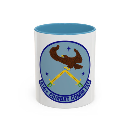 914th Combat Communications Flight (U.S. Air Force) Accent Coffee Mug