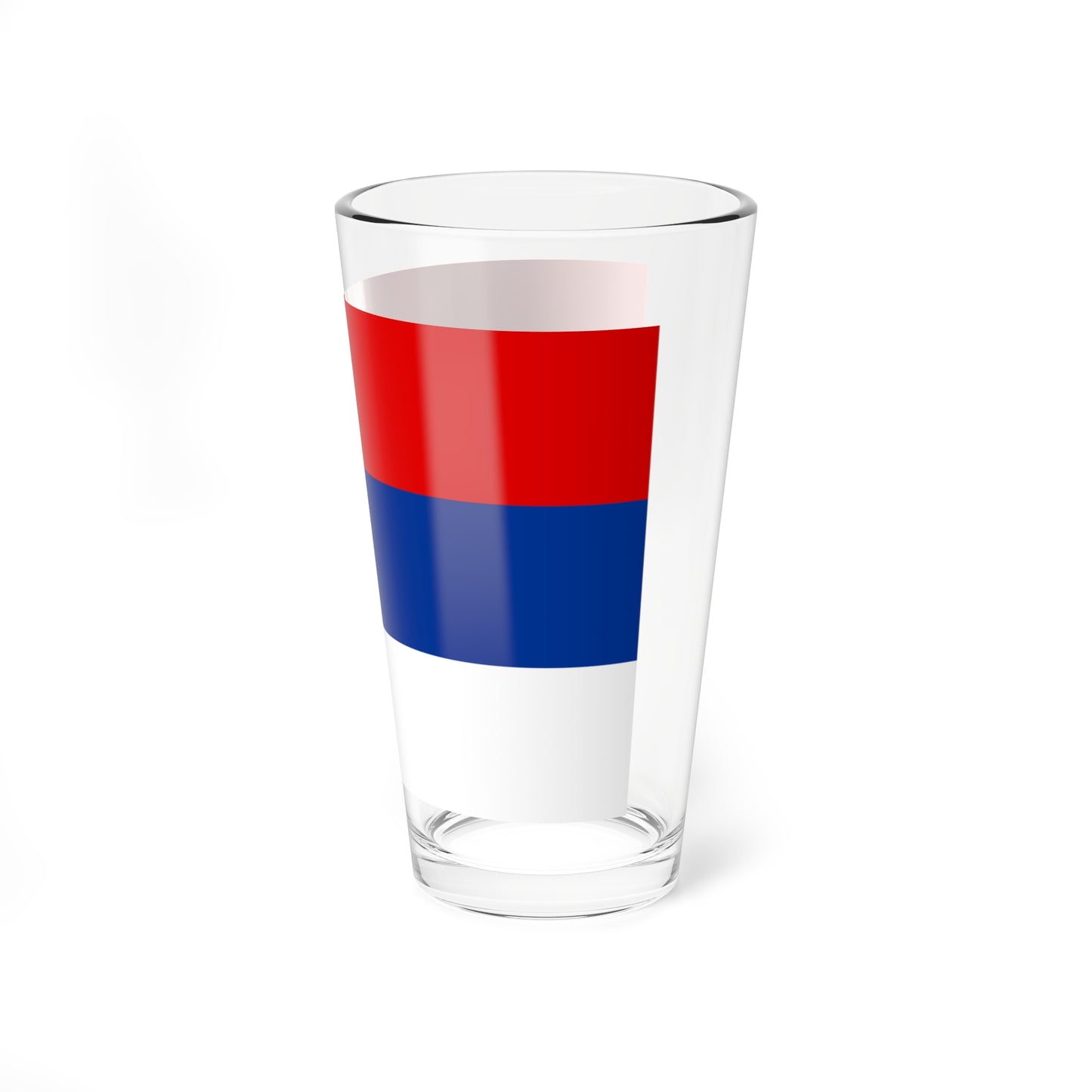 State Flag of Serbia (Serbia) Pint Glass 16oz