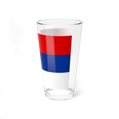 State Flag of Serbia (Serbia) Pint Glass 16oz