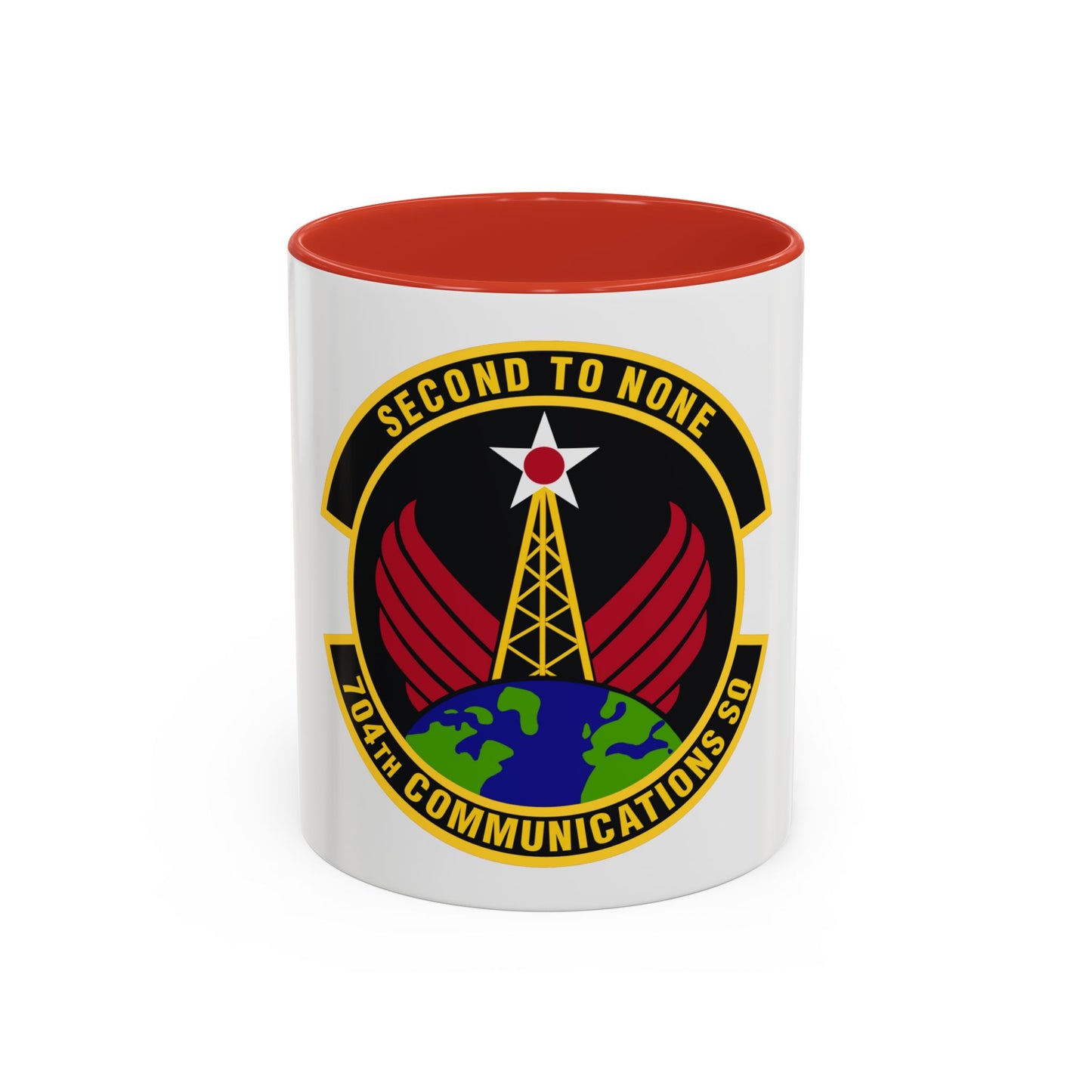 704th Communications Squadron (U.S. Air Force) Accent Coffee Mug