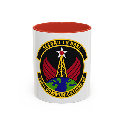 704th Communications Squadron (U.S. Air Force) Accent Coffee Mug