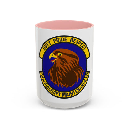 54 Aircraft Maintenance Squadron AETC (U.S. Air Force) Accent Coffee Mug