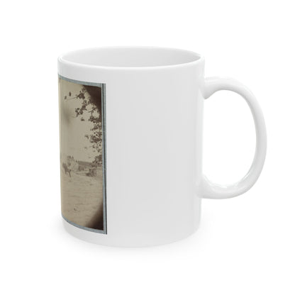 Cowan's Independent Battery, 1st N.Y., Inside One Of The Rebel Forts In Front Of Petersburg, 24th June 1864 (U.S. Civil War) White Coffee Mug