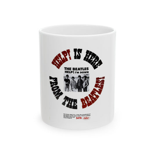 The Beatles 1965 III (Music Poster) White Coffee Mug
