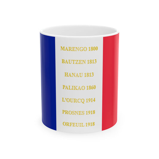 101e regiment dinfanterie de ligne -drapeau (France) White Coffee Mug-11oz-Go Mug Yourself